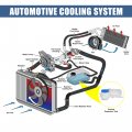 X Autohaux Coolant Radiator Reservoir Tank 8e0121403a Overflow Expansion Bottle With Cap And Sensor For Audi A4 Quattro
