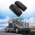 Cpowace Black Door Mirror Covers For Kenworth T660 Left Driver Side Right Passenger T600 T660 Cover 