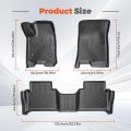 3pcs Car Floor Mats For Colorado And Canyon Crew Cab 2023 2026 Front Rear Tpe Black Vehicle Specific Fit
