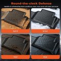 3pcs Car Floor Mats For Colorado And Canyon Crew Cab 2023 2026 Front Rear Tpe Black Vehicle Specific Fit