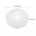 Uxcell Pipe Cover Decoration 2pcs 30mm-55mm Pp Plastic Escutcheon Collar Water Drain Line White