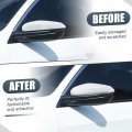 X Autohaux Car Rear View Left Driver Side Mirror Cover Cap Replacement White For Honda Civic 2016-2021 Guard Covers Exterior