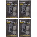 Niche Brake Pad Set For Harley-davidson Street Rod Glide Road King Front 41854-08 Alloy Steel Rear Organic 4 Pack
