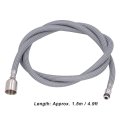 Keenso High Temperature Pvc Faucet Hose For Kitchen And Bathroom 1 5m Length Gray