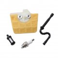 Pack Of Air Filter Fuel Oil Line Hose Tube Spark Plug Fit For Stihl Ms360 Ms340 036 Chainsaw Replace 1125 120 1612
