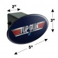 Top Gun Rendered Logo Oval Tow Trailer Hitch Cover Plug Insert