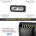 Vipmotoz Bright White Smd Full Led License Plate Tag Lights Compatible With 2014-2023 Maserati Ghibli Chrome Housing Clear Lens