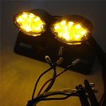 Smt-universal Cat Eye Custom Tail Brake License Plate Light Black Clear B00rw3g4sa
