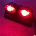 Smt-universal Cat Eye Custom Tail Brake License Plate Light Black Clear B00rw3g4sa