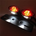 Smt-universal Cat Eye Custom Tail Brake License Plate Light Black Clear B00rw3g4sa