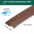 Uxcell Floor Edging Trim Strip Self Adhesive Carpet To Tile Transition For Laminate Doorway Edge Height Less Than 5mm 0 2