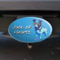 Jack Of Hearts Russell Terrier Sunglasses Vintage Retro Oval Tow Trailer Hitch Cover Plug Insert