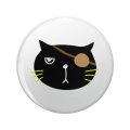 1080 Graphics Eyepatch Cat Key Chain Double Sided Stainless Steel Keychain 