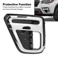 Front Bumper Fog Lamp Bezel Trim Glossy Black Frame With Chrome Strip For Forester Sk Pre Facelift 2019 2021 Light Cover Left