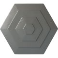 Ekena Millwork Cm23wfsls Woodruff Ceiling Medallion 23 1 4 Od X 7 8 P Hand-painted Silver 