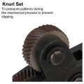 Totority 2pcs Knurling Wheel Cuttering Tool For Metal Knurl Pivot Head Linear Pitch Knurl Straight Mechanics Tools Grain Steel