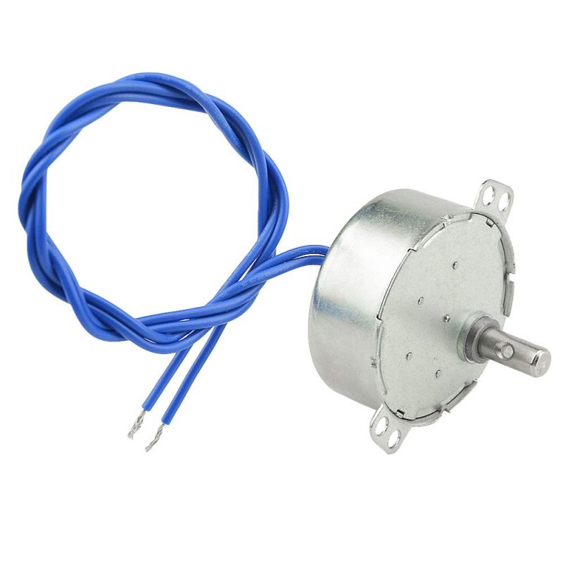 2 Pack Synchronous Turntable Motors 100 To 7v Ac 50 60hz 2 5 3 Rpm Ccw Cw 4w With 7mm Flexible Coupling Connectors And 6ft