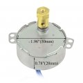 2 Pack Synchronous Turntable Motors 100 To 7v Ac 50 60hz 2 5 3 Rpm Ccw Cw 4w With 7mm Flexible Coupling Connectors And 6ft