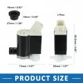 A Absopro Windshield Washer Motor Pump 98510-2v100 For Hyundai Veloster 2012-2017 Black