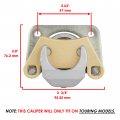 Caltric Rear Left And Right Brake Calipers With Pads Compatible Polaris Ranger 800 Efi Midsize 2014