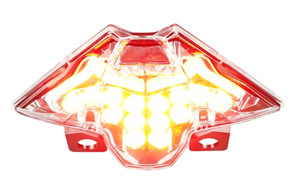 Integrated Sequential Led Tail Lights Clear Lens For Kawasaki Ninja 500 And Z500 2024 2026 Se Special Edition Model Only With