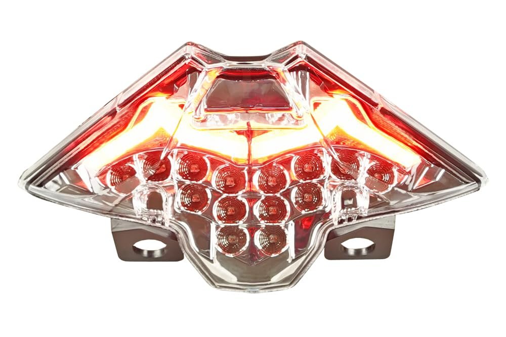 Integrated Sequential Led Tail Lights Clear Lens For Kawasaki Ninja 500 And Z500 2024 2026 Se Special Edition Model Only With