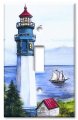 Art Plates Single Gang Toggle Oversize Switch Over Size Decorative Metal Wall Plate Lighthouse 
