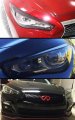 Jdm Black Real Carbon Fiber Left Right Headlight Eyelids Cover Compatible For 2014-2022 Infiniti Q50
