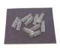 Clear Insulator 3 5mm Male Bullet 6 3mm Spade Terminal 10 Pack 