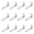 30pcs Adjustable L-shape Corner Brace 9 X 2 1 0 6 Metal Slotted 90 Degree Right Angle Shelf Bracket Support For Wooden