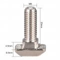 Uxcell M8x25mm T-slot Drop-in Stud Sliding Screw Bolt Carbon Steel 20pcs For 40 Series European Standard Aluminum Profile