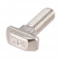 Uxcell M8x25mm T-slot Drop-in Stud Sliding Screw Bolt Carbon Steel 20pcs For 40 Series European Standard Aluminum Profile