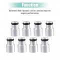 X Autohaux 8pcs Fuel Injector Spacer Set Intake Manifold Truck Replacement For Ls1 Ls6 Adapter