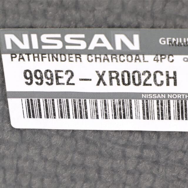 999e2-xr002ch Charcoal Carpet Floor Mats For 2005 2007 Nissan Pathfinder Front And Rear Set