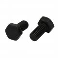 Uxcell 5pcs M8x16mm Thread 12 9 Grade External Hex Head Left Hand Screw Bolt Black