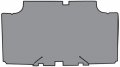 Die Cut Vinyl Complete Trunk Mat Fits 1968-1969 Plymouth Belvedere Convertible Tan Plaid 