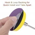 Uxcell 10pcs 3-inch Purple Sanding Discs 80 Grits Hook And Loop Professional Aluminum Oxide Sand Paper Wet Dry Polish For Wood