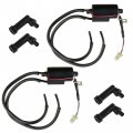 Caltric 2x Ignition Coil With Spark Plug Caps Compatible Yamaha Xj550 Seca 1981 1982 1983