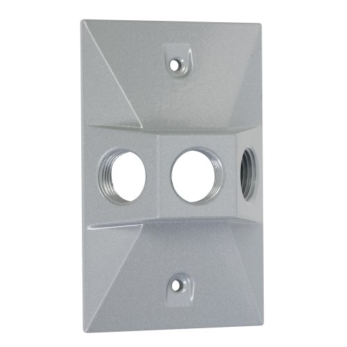 Taymac Lv130s Three-hole Rectangular Metal Lampholder Cover Gray