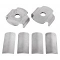 Bk053 Rear Cradle Bushings Steel Inserts For Rwd Configuration Silver Machined Finish 