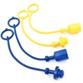 4 Pack Hydraulic Coupler Blue Yellow Dust Cap And Plug Set Fits 1 In Iso John Deere 120r D120 D160 H120 H160 H165 X950r 1023e 