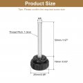 Uxcell 16pcs Round Knurled Thumb Screws M6 X 50mm Carbon Steel Zinc Plated Thread Thumbscrew Clamping Knob Screw For Quick