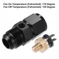 Uxcell 1 Set Auto Engine Temperature Cooling Fan Switch Fitting Adapter 12an 170 F On-155 Off