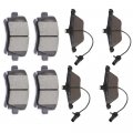 Ocpty Ceramic Brake Pads Front Rear Set 4pcs Fit For 2001-2009 Audi A4 2005-2009 Quattro 2006-2010 A6 2005-2011 2013-2014