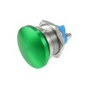 22 Mm Momentary Push Button Switch Metal Mushroom Head Round Start Ac Dc 12v-250v Green 
