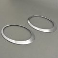 Kuafu Headlight Bezel For 2007-2015 R55 R56 R57 R58 R59 Mini Cooper Replacement 51137149906 51137149905 Left Right Headlamp