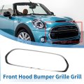 Front Lower Grille Trim Hood Bumpere Grill For Mini Cooper F55 F56 F57 Kidney Grill Chrome Silver Tonlower Grille Trim Hood