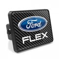 Ipick Image Compatible With Ford Flex Uv Graphic Carbon Fiber Look Metal Face-plate On Abs Plastic 2 Tow Hitch Cover