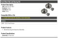 Front Wheel Hub And Bearing Kit 4 Piece Compatible With 2006-2012 Ford Fusion