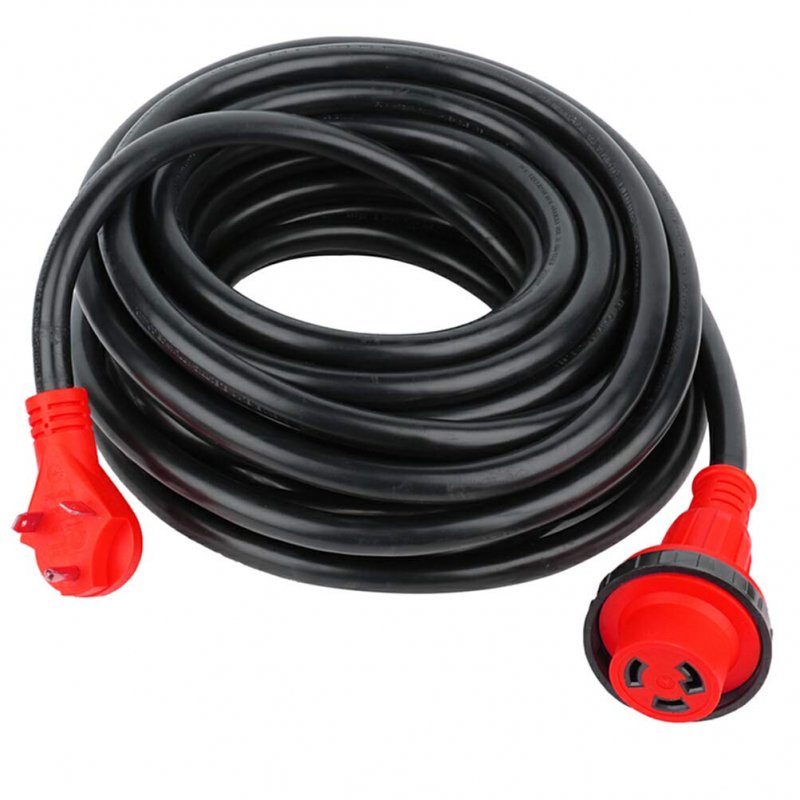 Rv Cord 30amp Extension 50foot Heavy Duty Cords With Twist Lock Connector For Trailer Camper Motorhome
